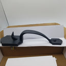 Front Door Handleset, Entry Handle with Single Cylinder Deadbolt, Front Door LockSet Traditional Design Matte Black, Exterior Lever for Right & Left Handed Doors
