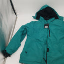 FREE SOLDIER Women's Waterproof Ski Snow Jacket Fleece Lined Warm Winter Rain Jacket with Hood Fully Taped Seams(Turquoise,XL)