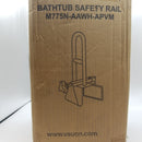 Vaunn Medical Adjustable Bathtub Safety Rail Shower Grab Bar Handle