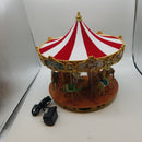 Very Merry Carousel Red/Green/White/Brown/Gold