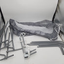 Summer® Double Safety Bedrail, Gray, Metal and Fabric Bedrail Set for Toddlers, 42.5 Long, Fits Twin, Full, and Queen Beds and Accommodates Thick Mattresses and Platform Beds
