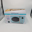Nostalgia Electrics Retro 0.7 Cubic Ft Microwave Aqua