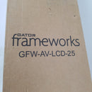 Gator Frameworks Deluxe Adjustable Quadpod LCD/LED TV Monitor Stand with Lift Piston; Fits Screens up to 65'' (GFW-AV-LCD-25)