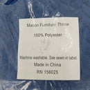 Mason Furniture Throw - Chair Blue