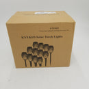 KYEKIO Upgraded 12Pack Torches, Solar Lights Outdoor, 12LED Solar Torch Lights with Dancing Flickering Flames, Waterproof Landscape Decoration Flame Lights for Garden Pathway Yard-Auto On/Off.