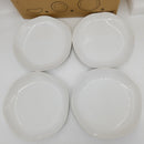 LE TAUCI Dinnerware Sets 12 Piece, Serve for 4, Ceramic Plates and Bowls Set (10" Dinner Plates + 8" Salad Dish + 22 oz Bowl) x 4, House Warming Wedding Gift, Dishwasher Microwave Oven safe - White