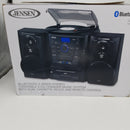 Jensen 3 CD Turntable Cassette Stereo Black
