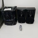 Jensen 3 CD Turntable Cassette Stereo Black