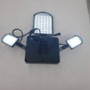 HULPPRE 120W 108Leds 1500ft Solar Street Lights Outdoor Dusk to Down with Remote Control 3 Lighting Heads Solar Flood Lights IP65 Waterproof for Garden,Yard,Wall,Garage,Basketball Court,Parking lot