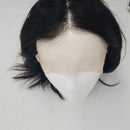 FLYBAO 12inch Lace Front Bob Wigs Human Hair 180% Density Short Straight Bob Wigs for Women 13x5x2 Transparent Lace Front Wigs Human Hair Pre Plucked with Baby Hair Natural Color