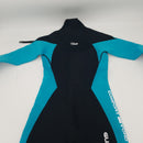 Hevto Women Wetsuits 3mm Neoprene Full Diving Wet Suit Surfing Long Sleeve Keep Warm in Cold Water Back Zipper for Swimming SUP (WL1-Blue1, M)