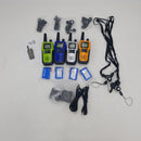 4 Long Range Walkie Talkies Rechargeable for Adults - NOAA 2 Way Radios Walkie Talkies 4 Pack - Long Distance Walkie-Talkies with Earpiece and Mic Set Headsets USB Charger Battery Weather Alert