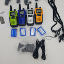 4 Long Range Walkie Talkies Rechargeable for Adults - NOAA 2 Way Radios Walkie Talkies 4 Pack - Long Distance Walkie-Talkies with Earpiece and Mic Set Headsets USB Charger Battery Weather Alert