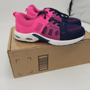 FENLERN Steel Toe Shoes for Women Safety Work Fashion Sneakers Lightweight Air Cushion Comfortable Indestructible Shoe Slip Resistant Breathable for Tennis (7.5, Fire Pink)