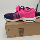 FENLERN Steel Toe Shoes for Women Safety Work Fashion Sneakers Lightweight Air Cushion Comfortable Indestructible Shoe Slip Resistant Breathable for Tennis (7.5, Fire Pink)