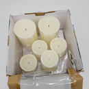 Gerson 6-Piece LED Flameless Candle Set, Yellow