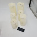 Gerson 6-Piece LED Flameless Candle Set, Yellow