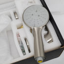 SHAMANDA Shower Faucet Set, Wall Mounted Shower System with High Pressure 9" Rain Shower Head and 5-Setting Handheld Shower Head(Round-In Valve and Trim Included), Brushed Nickel, L01-2