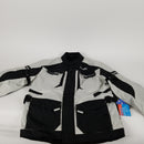 Adventure/Touring Motorcycle Jacket For Men Textile Motorbike CE Armored Waterproof Jackets ADV 4-Season (Light Grey, M)