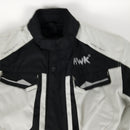 Adventure/Touring Motorcycle Jacket For Men Textile Motorbike CE Armored Waterproof Jackets ADV 4-Season (Light Grey, M)