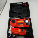 STANDTALL Electric Car Jack Kit 5 Ton 12V Car Jack Hydraulic with Impact Wrench and Tire Inflator Pump, Electric Car Floor Jack Red with LED Light