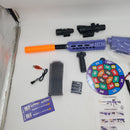 Toy Gun for Nerf Guns Automatic Machine Gun, Electric DIY Soft Blaster Toy Gun with 2 Magazines & 120 Foam Darts, Flashlight & Scope, Toy Foam Blasters & Guns for 6 - 12 Boys Kids Xmas Birthday Gifts