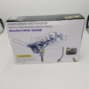 PBD WA-2608 Digital Amplified Outdoor HD TV Antenna with Mounting Pole & 40 ft RG6 Coax Cable 150 Miles Range Wireless Remote Rotation Support 2TVs