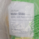 Double Slip and Slide Backyard Water Fun - 25 x 6 Feet Waterslide with Sprinkler and Inflatable Body Boards for Kids - Outdoor Summer Toy