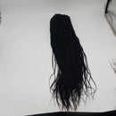 Brinbea 31 inch 13X7 Lace Front Knotless Box Braided Wigs 100% Hand-Braided Box Braided Wigs with Baby Hair for Black Women Japan-made Synthetic Lightweight Twist Braids Wigs