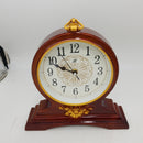 Desk Clock for Mantle Decor,Vintage Mantel Clock Battery Operated with Hook for Living Room,Bedroom,Office,Concealment Furniture,Tv Stand with Fireplace Decor (Brown)