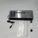 Vacuum Sealer Machine By Entrige, Automatic Food Sealer for Food Preservation w /Starter Kit, Dry Moist Food Modes, Easy to Clean, Led Indicator Lights, Compact Design, Silver(Stainless Steel)