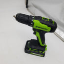 Greenworks 24V Brushless Cordless 1/2-Inch Drill / Driver, (2) 1.5Ah USB Batteries (USB Hub) and Charger Included DD24L1520