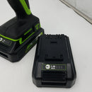 Greenworks 24V Brushless Cordless 1/2-Inch Drill / Driver, (2) 1.5Ah USB Batteries (USB Hub) and Charger Included DD24L1520