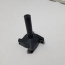 SpeTool Spoilboard Surfacing Router Bit, 1/2 inch Shank 2.5 inch Diameter, 4-Wings Planing bit for Wood Slab Flattening