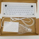 XVX Womier K61 60% Percent Keyboard, Hot Swappable Mechanical Gaming Keyboard, Gateron Switch Dual RGB Backlit Compact 61 Keys for PC PS4 Xbox (White,Yellow Switch)