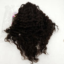 Deep Wave 4X4 Lace Front Wigs Human Hair Deep Wave Curly Lace Closure Wigs for Black Women Brazilian Virgin Deep Wave Curly Human Hair Wig Pre Plucked with Baby Hair Free Part 150% Density (18 Inch)