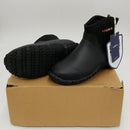 HISEA Men's Ankle Height Rubber Garden Boots Insulated Waterproof Rain Shoes for Outdoor Work