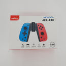 KINVOCA C25 Joy Pad Controller for Nintendo Switch, Replacement for Switch Joycon, Wired/Wireless Switch Controller, Programmable Macros, Turbo, Motion Control & Dual Vibration, Red and Blue with Grip