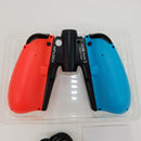 KINVOCA C25 Joy Pad Controller for Nintendo Switch, Replacement for Switch Joycon, Wired/Wireless Switch Controller, Programmable Macros, Turbo, Motion Control & Dual Vibration, Red and Blue with Grip