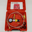 JIFETOR Cooling System Vacuum Purge Radiator Coolant Refill Tool Kit, Automotive Water Tank Pneumatic Vacuum Antifreeze Change Filler Set, with 4 Sizes Adapter Case Hose for Car Van SUV Truck