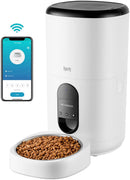 Flurff Automatic Cat Feeder, 6L WiFi Enabled Smart Pet Feeder with Stainless Steel Bowl, Auto Dog Feeder with APP Control, 1-10 Meals Per Day, 10s Voice Recorder