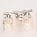 ALICE HOUSE 12.2" Vanity Lights, 2 Light Wall Sconce Lighting, Brushed Nickel Bathroom Lights Over Mirror, Bathroom Lighting AL9082-W2