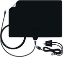 Antennas Direct ClearStream FLEX Amplified TV Antenna, 50+ Mile Range, UHF/VHF, Multi-Directional, Grips to Walls, USB In-Line Amplifier, 12 ft. Coaxial Cable, 4K Ready, Black/White/Paintable - FLEX
