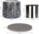 Tabletop Fire Pit, CANAGROW Indoor Outdoor Protable Mini Tabletop Fireplace Fire Bowl, Personal Ethanol Fireplace for Outside Patio Balcony, Fuel Tank & Silicone Pad Included, No Fuel
