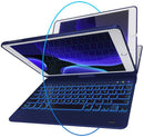 Typecase iPad Keyboard Case for iPad 2018 (6th Gen) - iPad 2017 (5th Gen) - iPad Pro 9.7 - iPad Air 2 & 1 - Thin & Light - 360 Rotatable - Wireless/BT - Backlit 10 Color - iPad Case with Keyboard (BLUE)