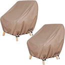ULTCOVER Waterproof Patio Chair Cover Outdoor Lounge Deep Seat Single Lawn Chair Cover 4 Pack Fits Up to 28W x 30D x 32H inches