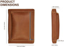 Leather Portfolio Professional Padfolio for Men, Compatible with 12.9-inch iPad Pro, Legal Pad Holder, Personlized Poerfolio for Resumes, Interview, Conference