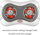 HoMedics Shiatsu Deluxe Foot Massager with Heat 4 Rotational Heads, 10 Massage Nodes, Therapeutic Kneading & Rolling Warming Massage