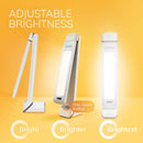 Circadian Optics Light Therapy Lamp - UV-Free LED Happy Mood Lamps with 10,000 Lux for Seasonal Sunlight Changes - Full Spectrum Sun Lights for Work from Home - Lumos (White)