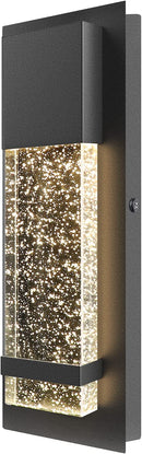 Modern Wall Sconce, Partphoner Dimmable LED Wall Light with Crystal Bubble Glass Modern Porch Light Outdoor Indoor Wall Fixture 12W Lumen 3000K for Doorway Garden Hallway Patio Living Room